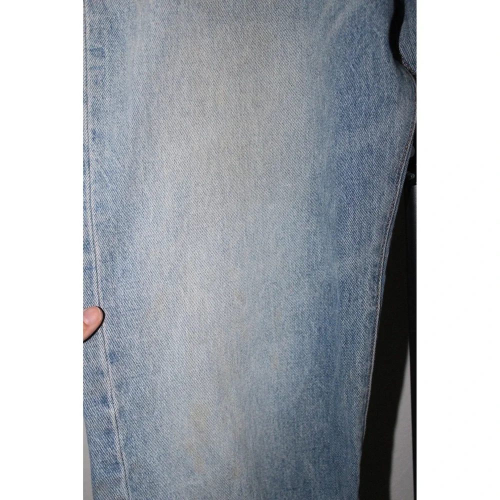 Levis 501 Original Fit Mens Light Wash Blue Straight Leg Jeans W34 L34 Classic